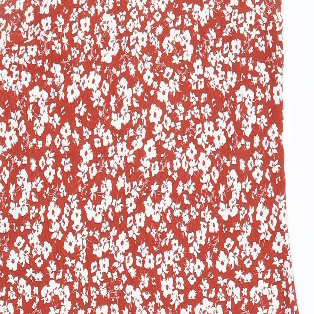 Primark Womens Red Floral  Slip Dress  Size 12