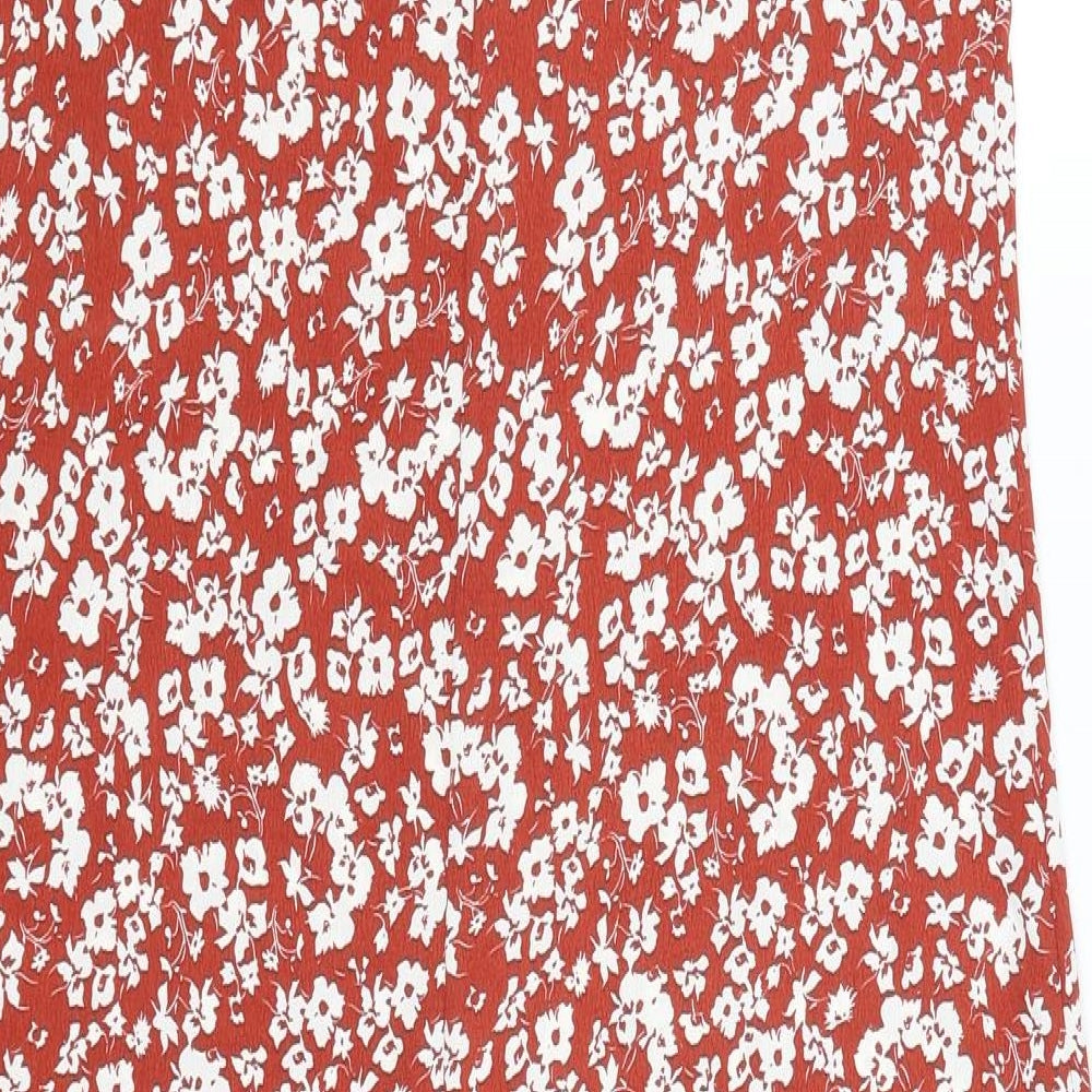 Primark Womens Red Floral  Slip Dress  Size 12