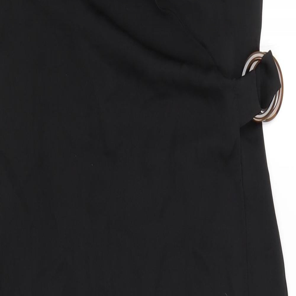 River Island Womens Black   Wrap Dress  Size 12