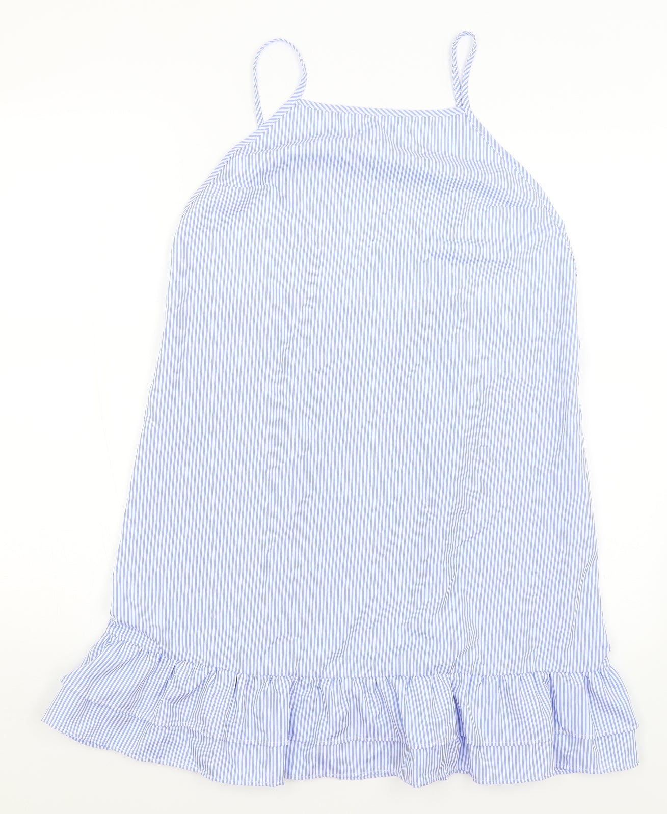 Pretty Little Thing Womens Blue Striped  A-Line  Size 14