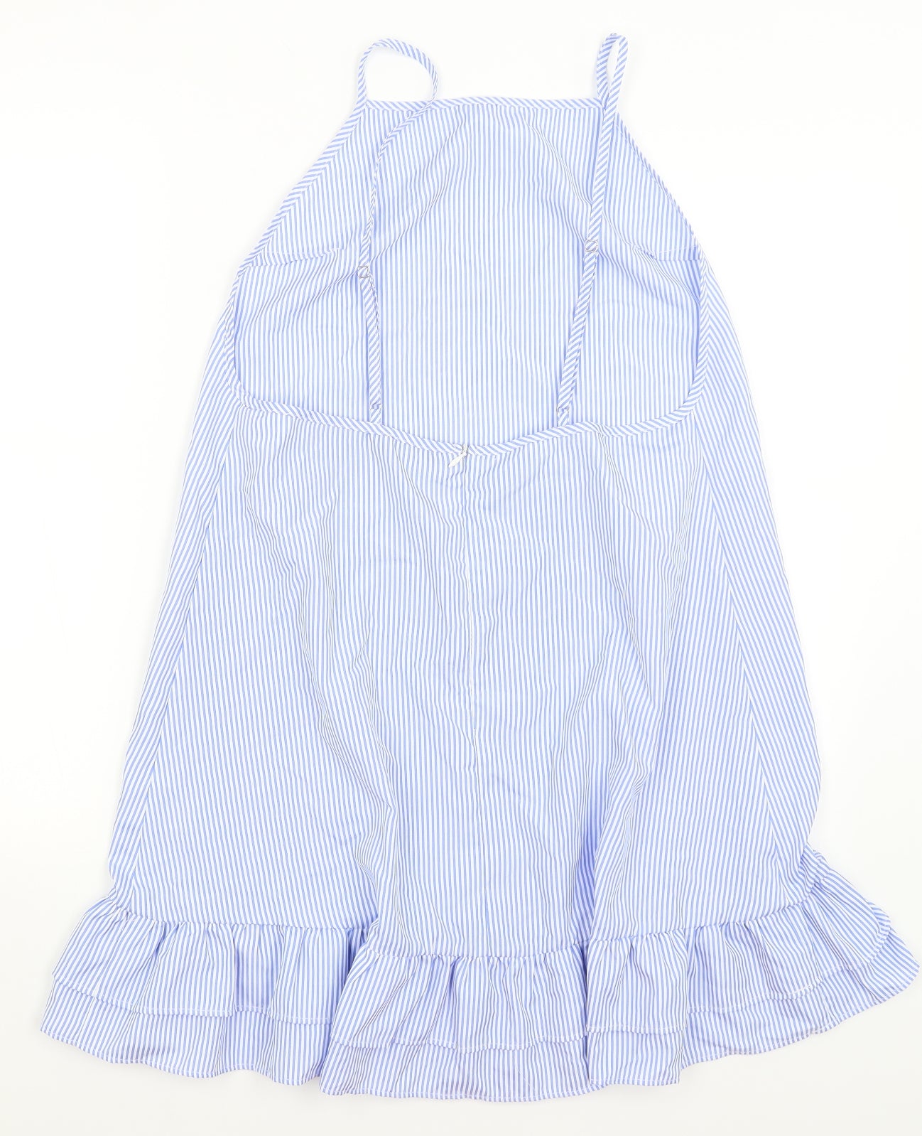 Pretty Little Thing Womens Blue Striped  A-Line  Size 14