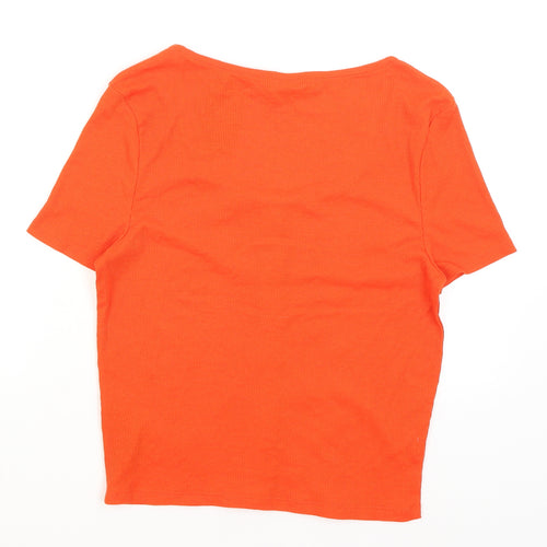 New Look Womens Orange   Basic T-Shirt Size 14