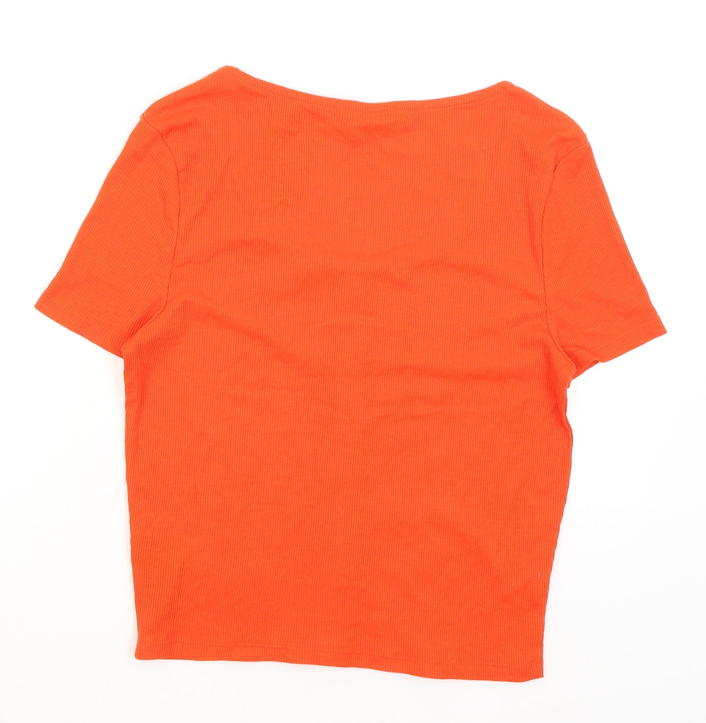 New Look Womens Orange   Basic T-Shirt Size 14