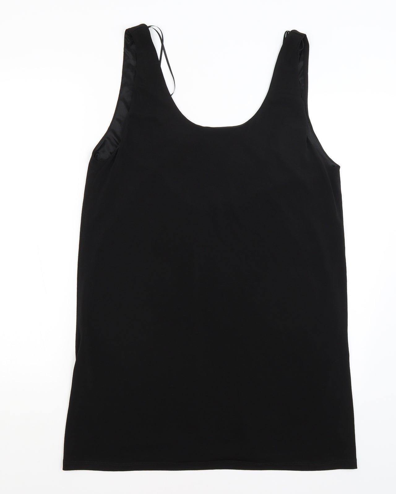 Pull & Bear Womens Black   Basic Tank Size L