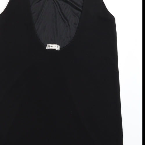 Pull & Bear Womens Black   Basic Tank Size L