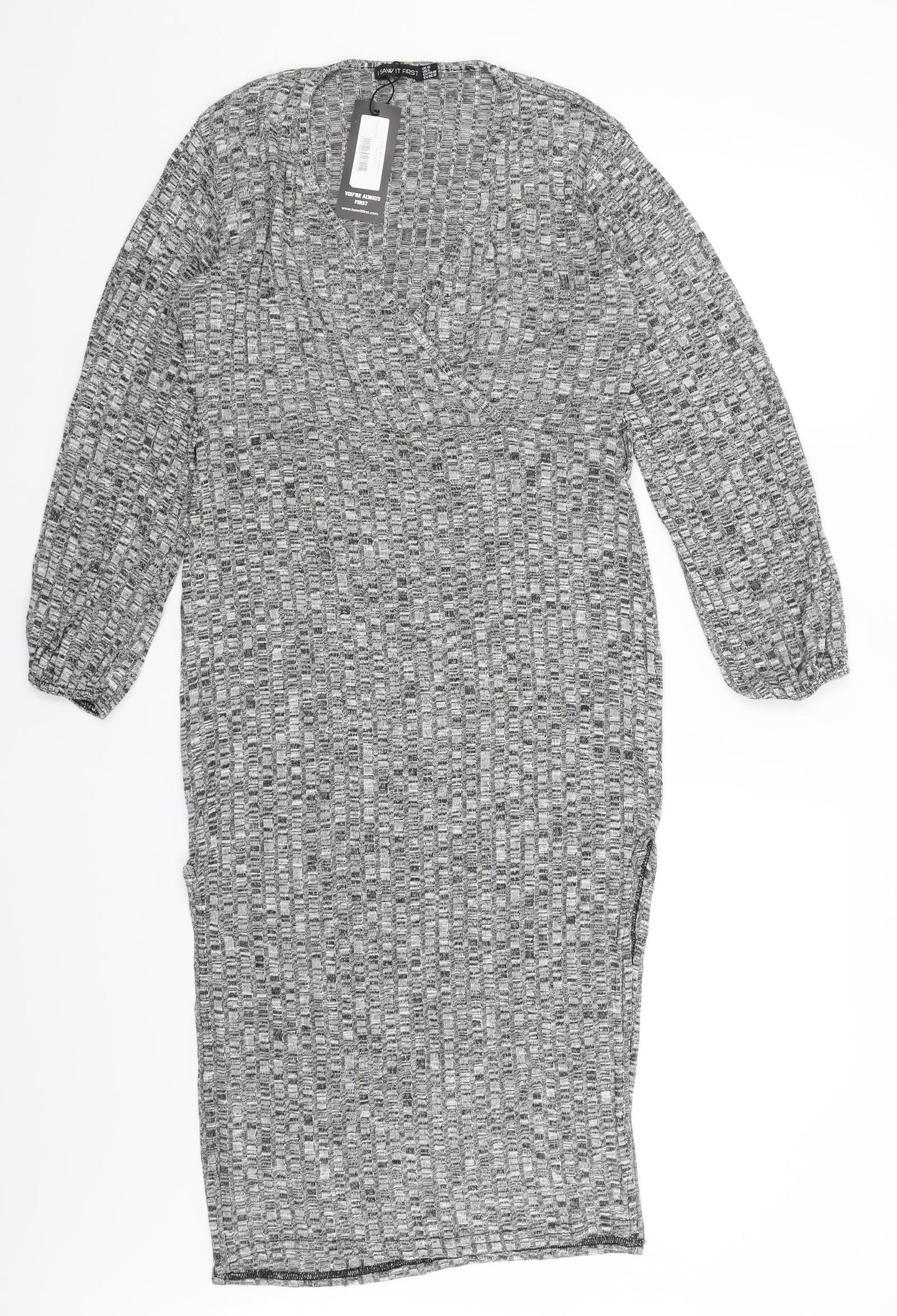 I SAW IT FIRST Womens Grey   Slip Dress  Size 12