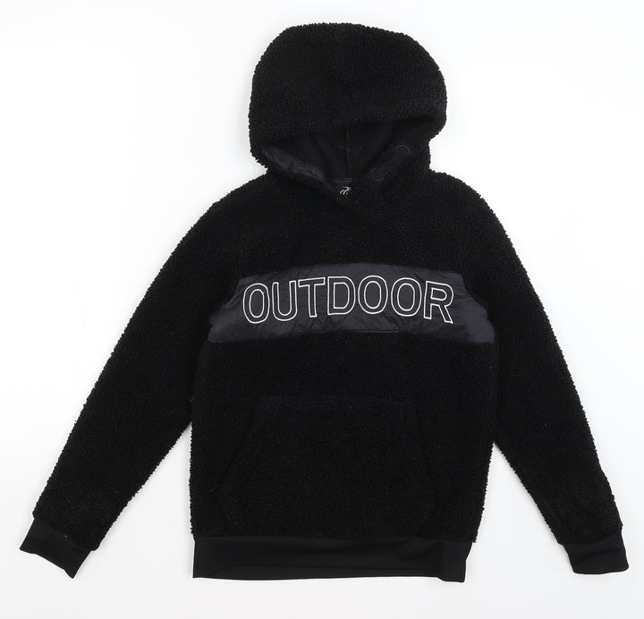 Crane Girls Black   Pullover Hoodie Size 11-12 Years  - Outdoor
