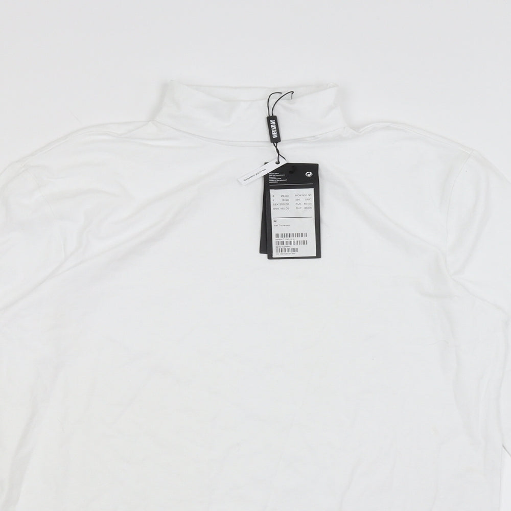 Weekday Mens White    T-Shirt Size M
