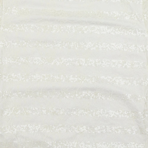 Anna Rose Womens White   Basic T-Shirt Size XL