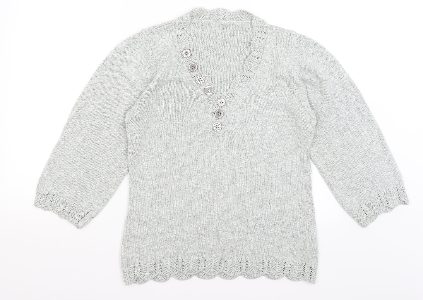Preworn Womens Grey   Pullover Jumper Size M
