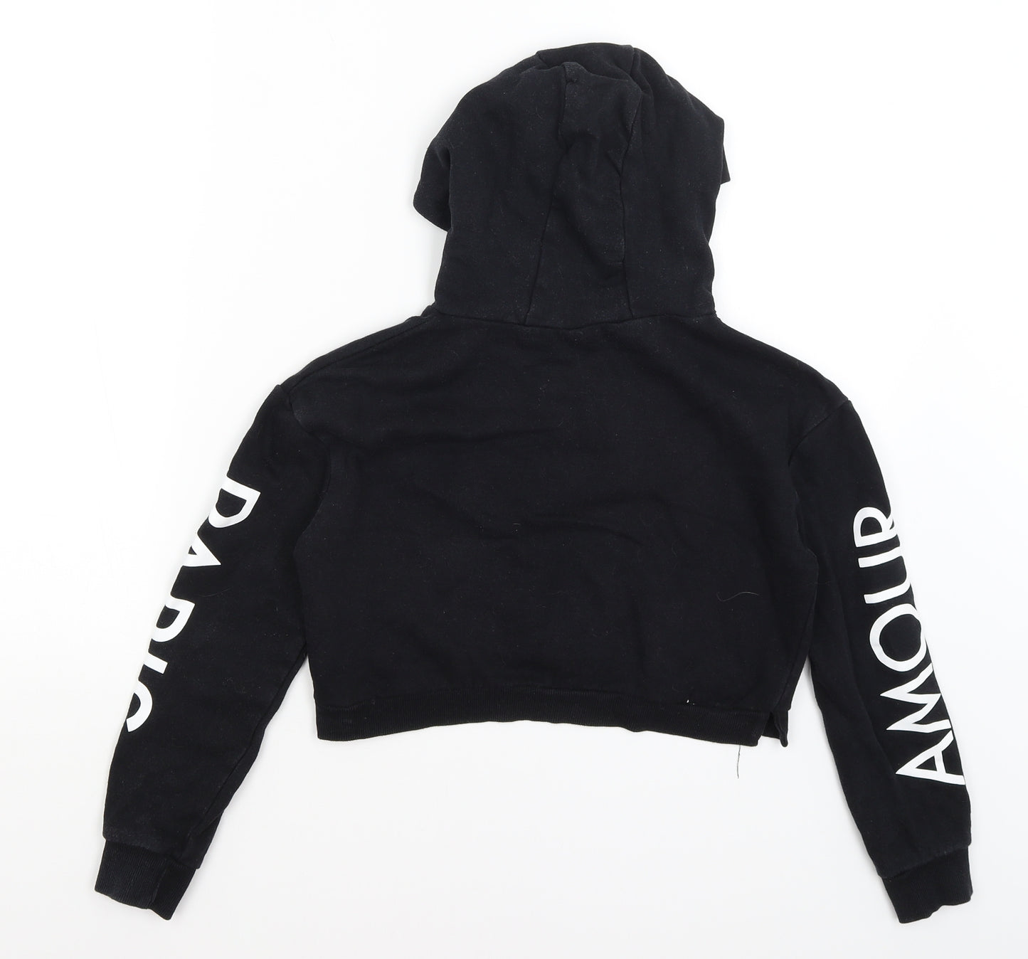 Miss E-vie Girls Black   Pullover Hoodie Size 9-10 Years  - Amour Paris