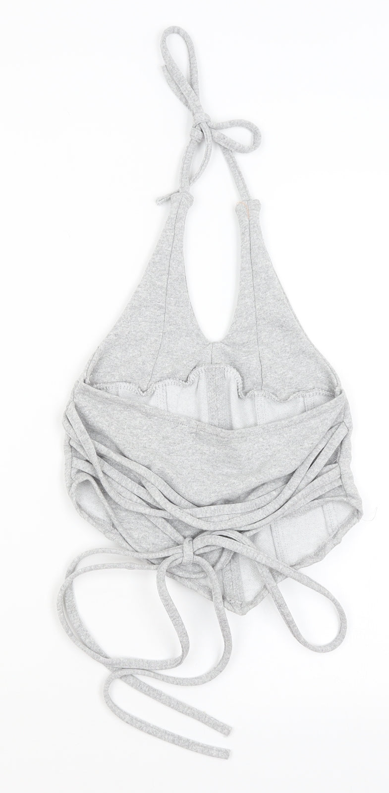 Pretty Little Thing Womens Grey   Cropped Tank Size 4