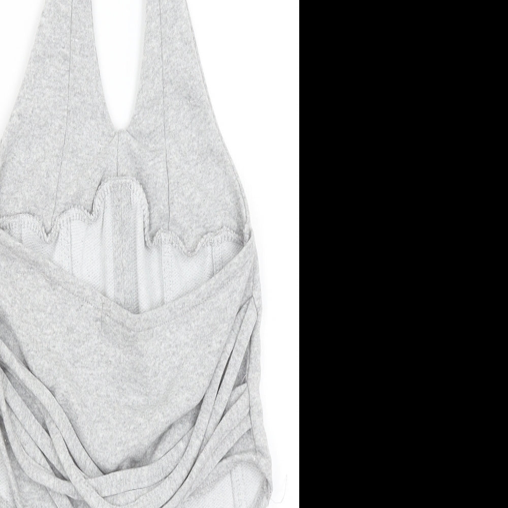 Pretty Little Thing Womens Grey   Cropped Tank Size 4