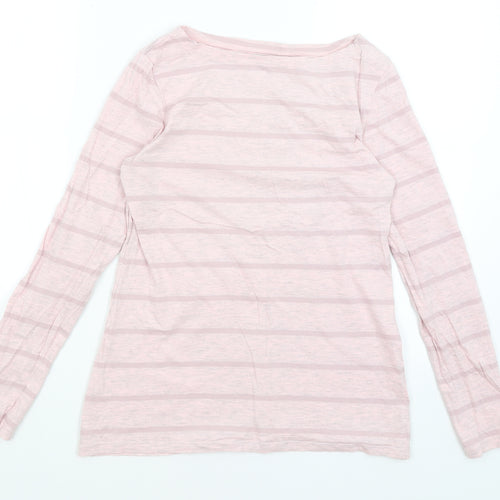 Tom & Rose Womens Pink Striped  Basic T-Shirt Size M