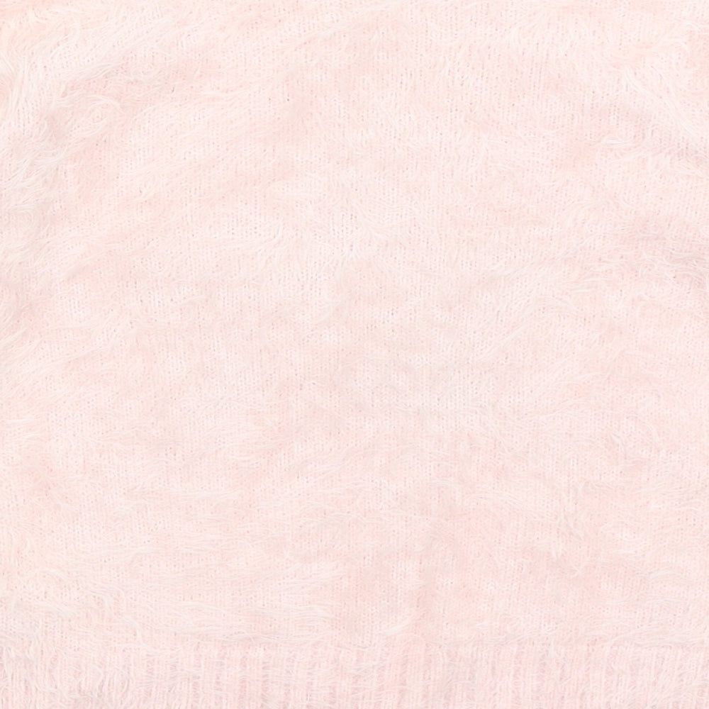 Matalan Girls Pink   Pullover Jumper Size 7 Years  - Stars