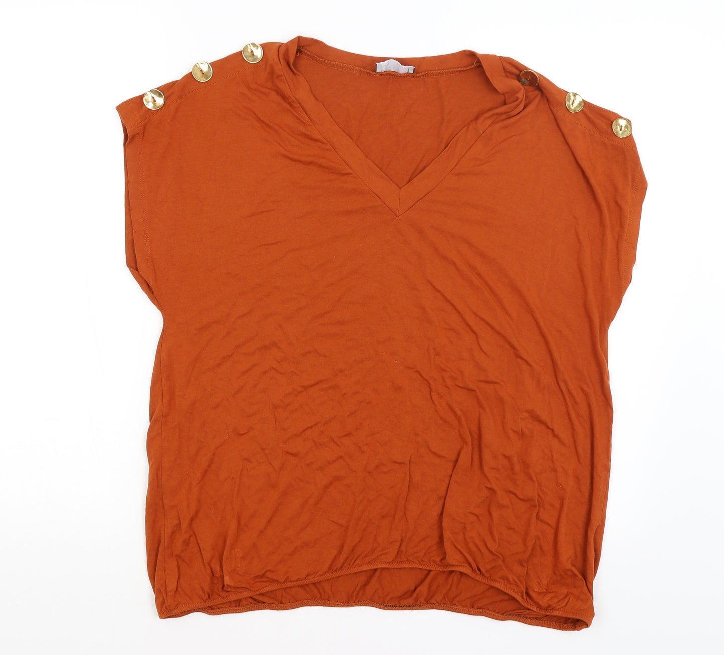 Papaya Womens Orange   Basic T-Shirt Size 16