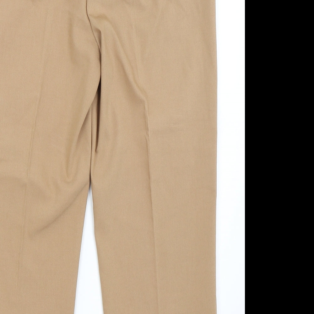 NEXT Womens Brown   Cropped Trousers Size 10 L23 in