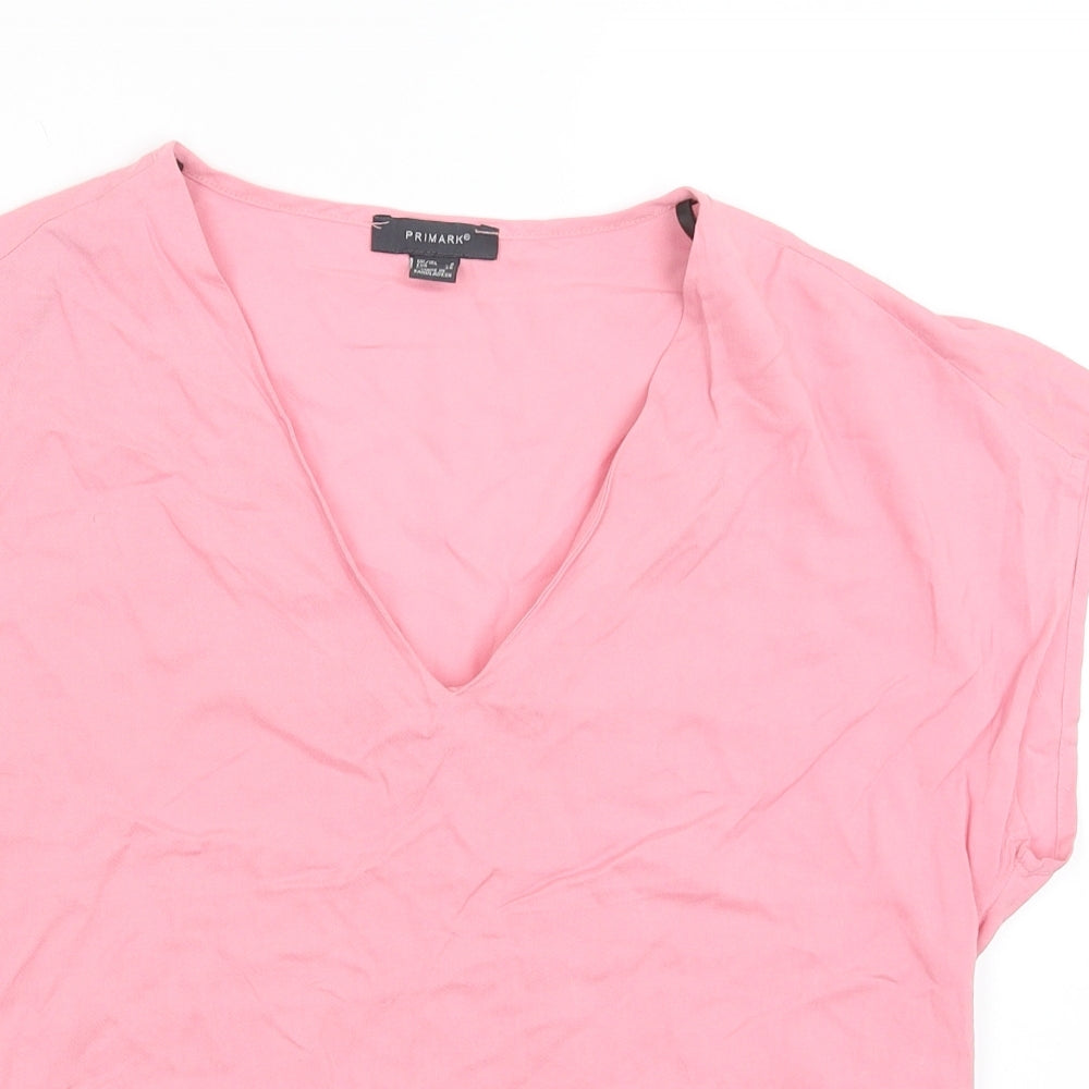 Primark Womens Pink   Basic T-Shirt Size 6