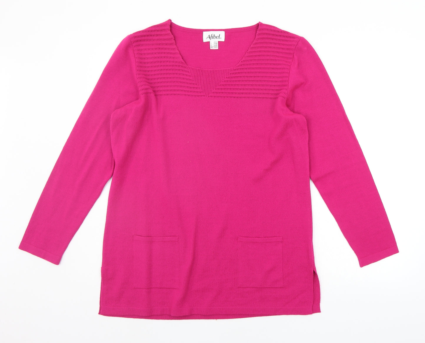 AFIBEL Womens Pink   Shrug Jumper Size 16
