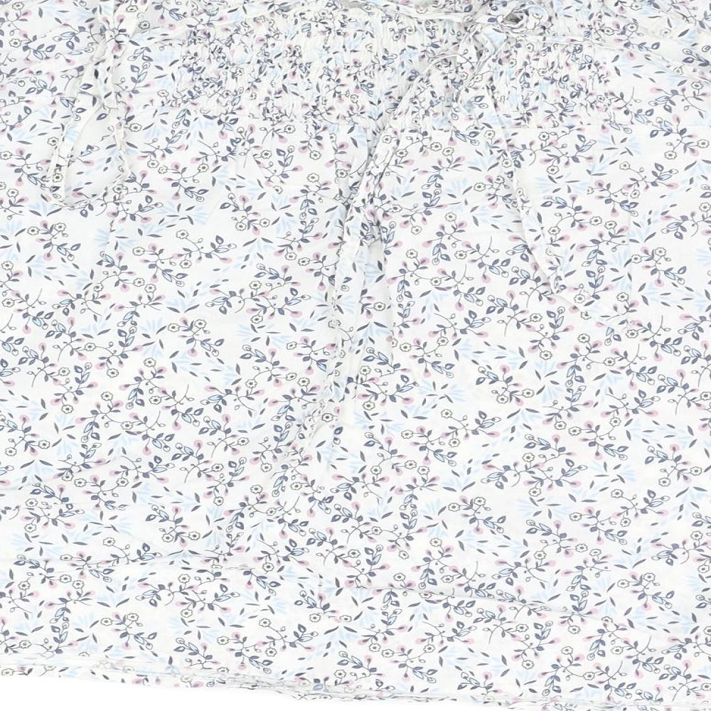 Cheokee Womens White Floral  Basic Blouse Size 18