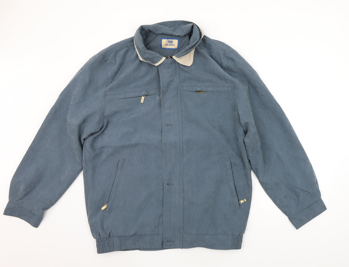 aldon Mens Blue   Jacket Coat Size S