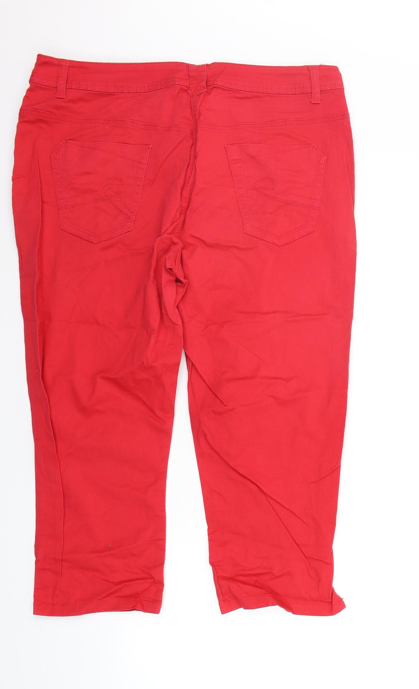 George Womens Red   Trousers  Size 18 L22 in