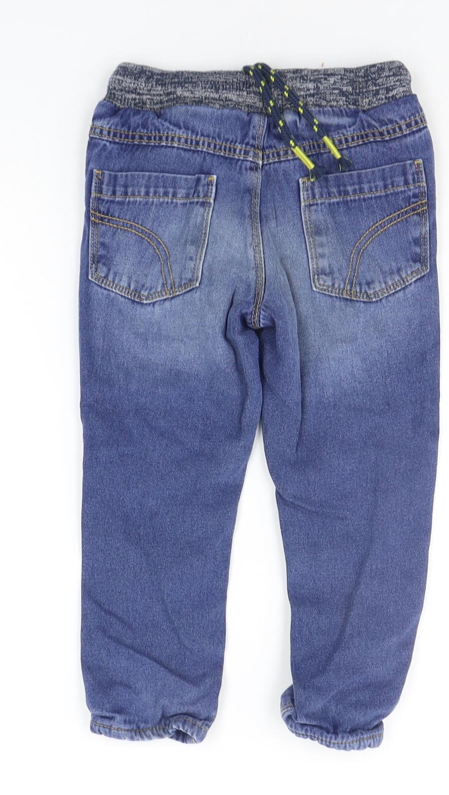 George Boys Blue   Straight Jeans Size 3-4 Years
