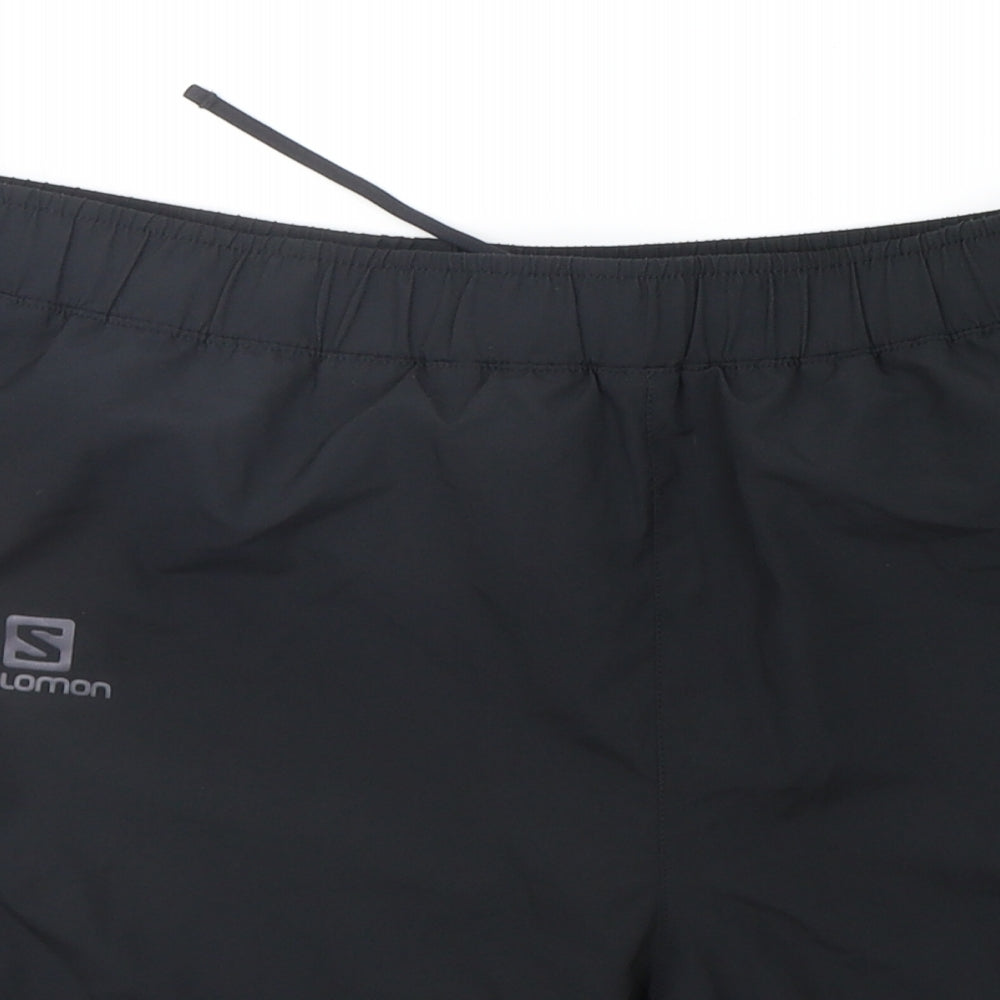 soloman Mens Black   Sweat Shorts Size L