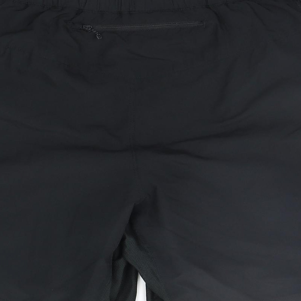 soloman Mens Black   Sweat Shorts Size L