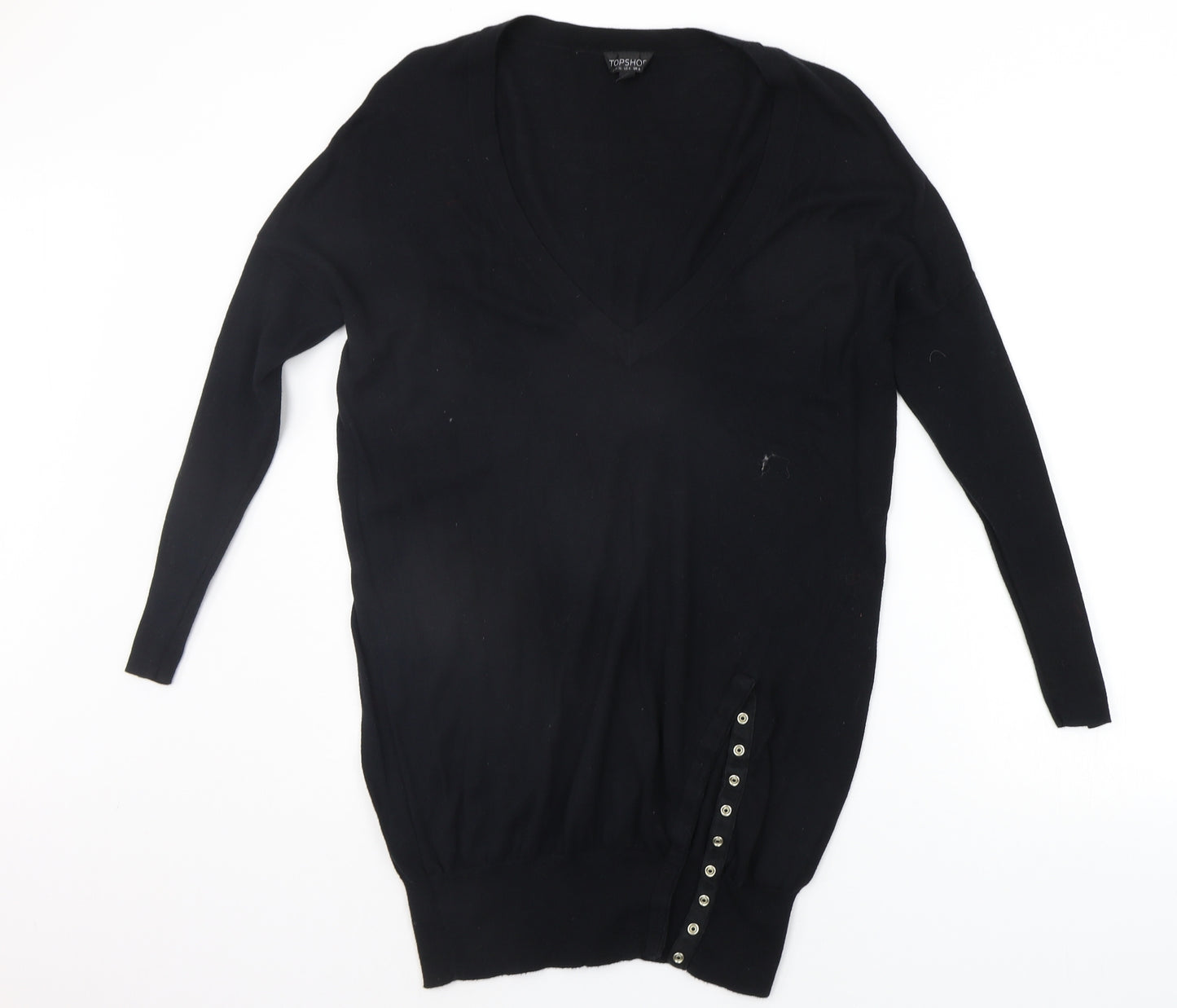 Topshop Womens Black   Jumper Dress  Size 8