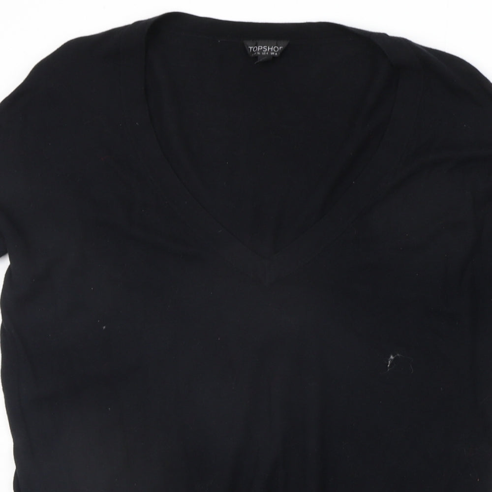 Topshop Womens Black   Jumper Dress  Size 8