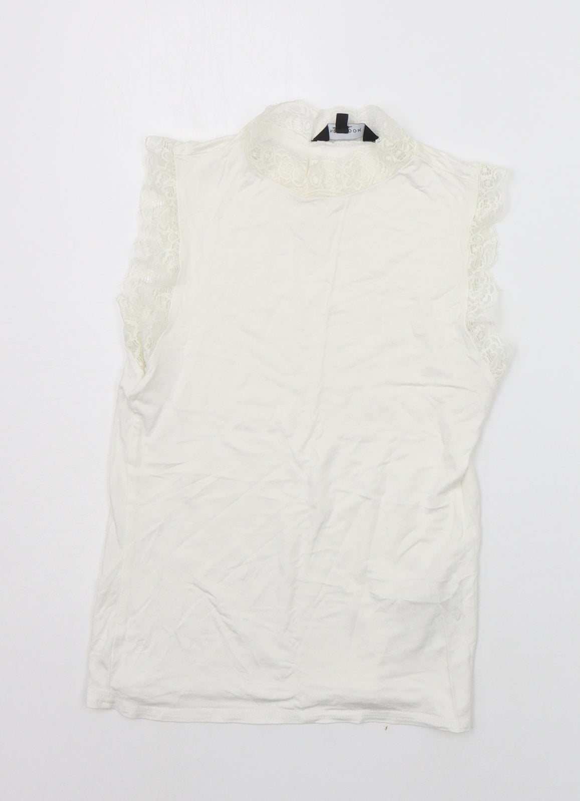 New Look Womens White   Basic T-Shirt Size 8
