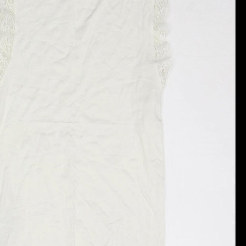 New Look Womens White   Basic T-Shirt Size 8