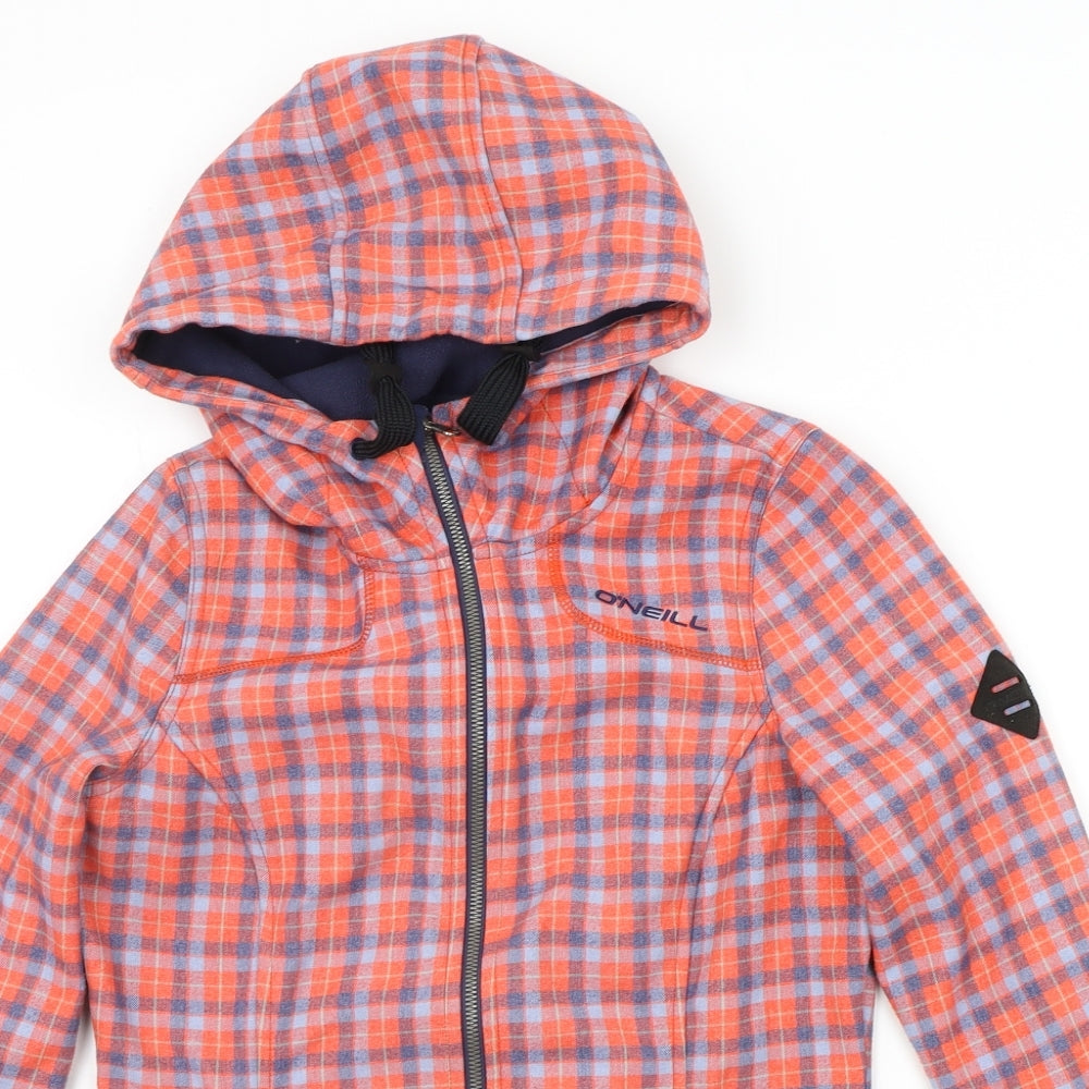 ONEILL Womens Orange Check  Jacket  Size S