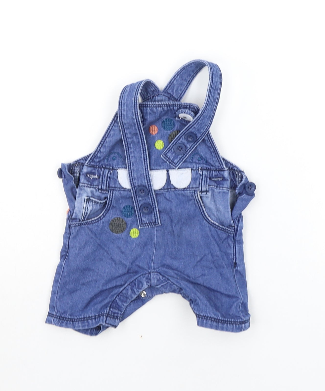 Matalan Baby Blue   Dungaree One-Piece Size 0-3 Months