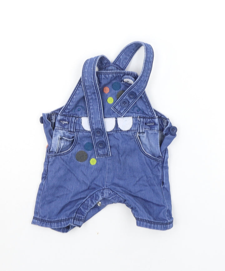 Matalan Baby Blue   Dungaree One-Piece Size 0-3 Months