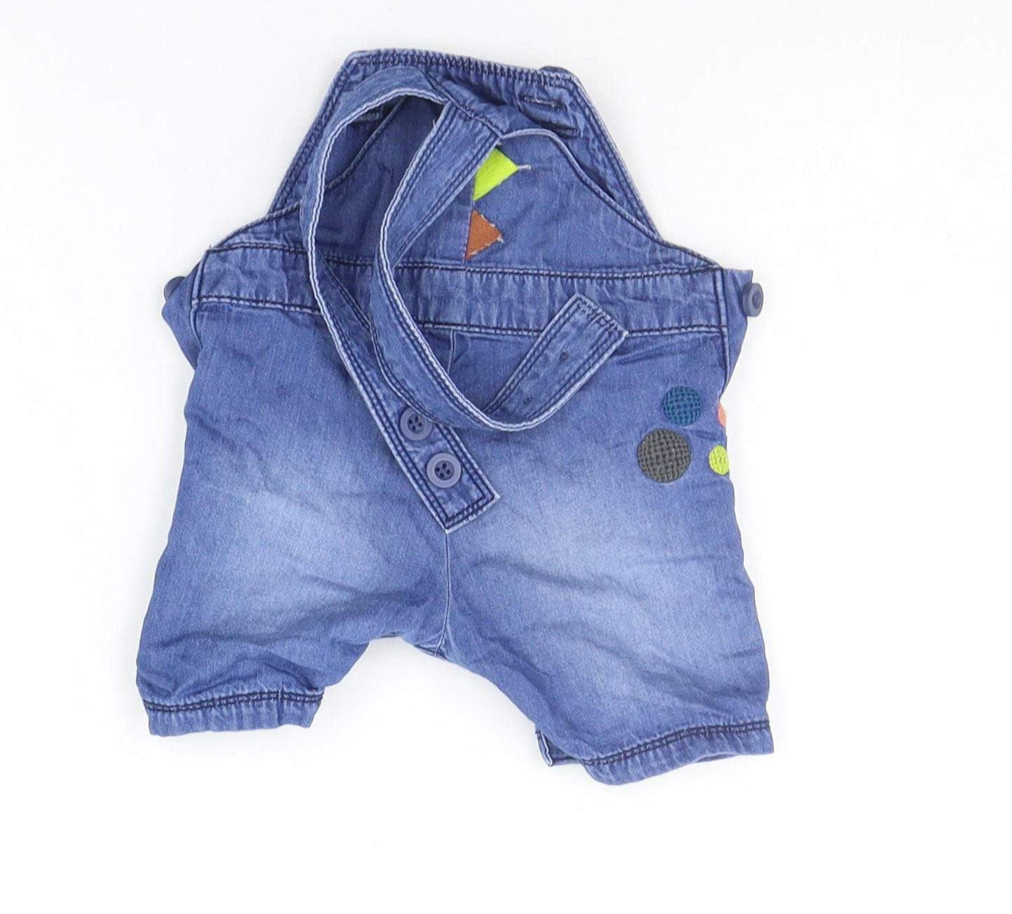 Matalan Baby Blue   Dungaree One-Piece Size 0-3 Months