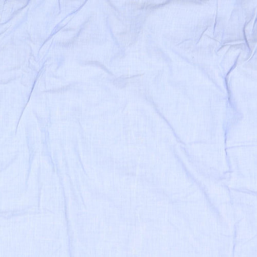 The Burton Collection Mens Blue    Button-Up Size 15
