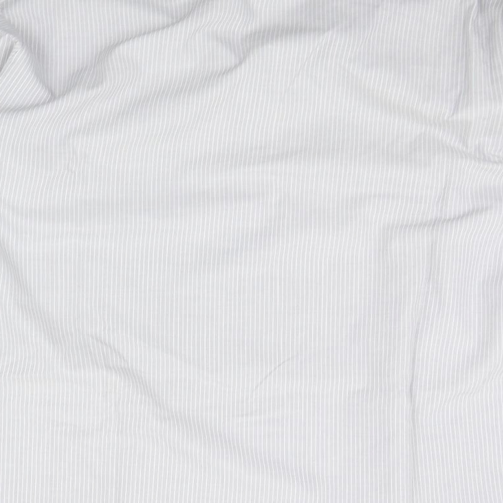 Debenhams Mens Grey Striped   Button-Up Size 16