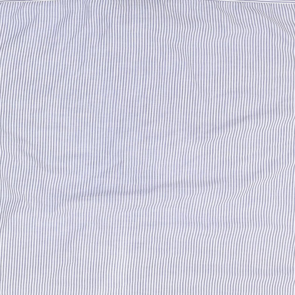 Marks and Spencer Mens Blue Striped   Button-Up Size 16.5