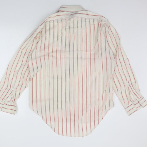 Paladine Mens Beige Polka Dot   Button-Up Size 16