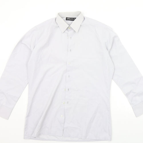 Asdale Mens Grey    Button-Up Size 15.5