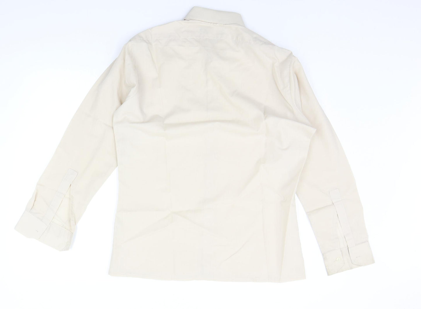 Asdale Mens Beige    Button-Up Size 15.5