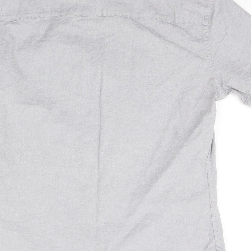 Topman Womens Grey   Basic Button-Up Size M