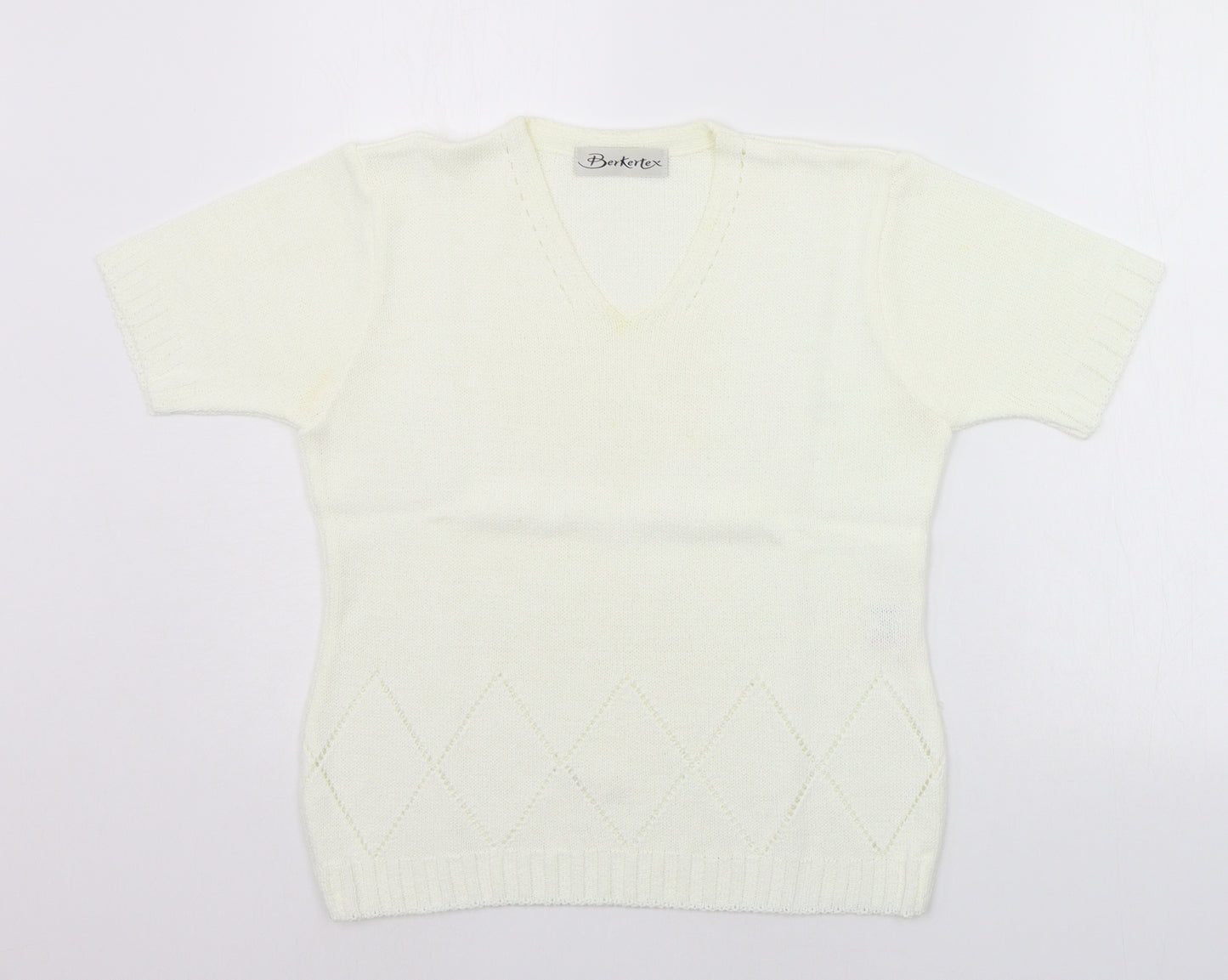 Berkertex Womens White   Pullover Jumper Size 12
