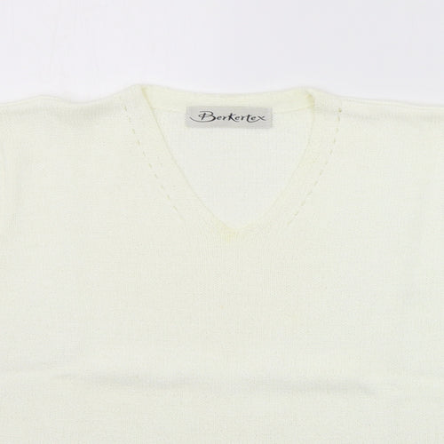 Berkertex Womens White   Pullover Jumper Size 12