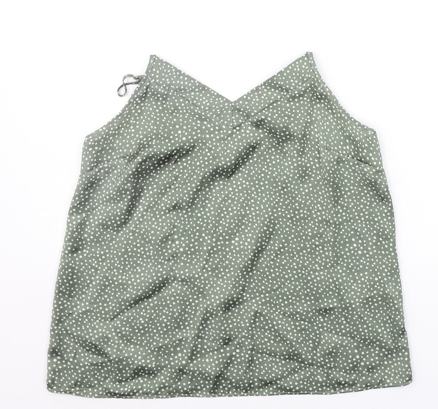 Primark Womens Green Polka Dot  Basic Tank Size XS