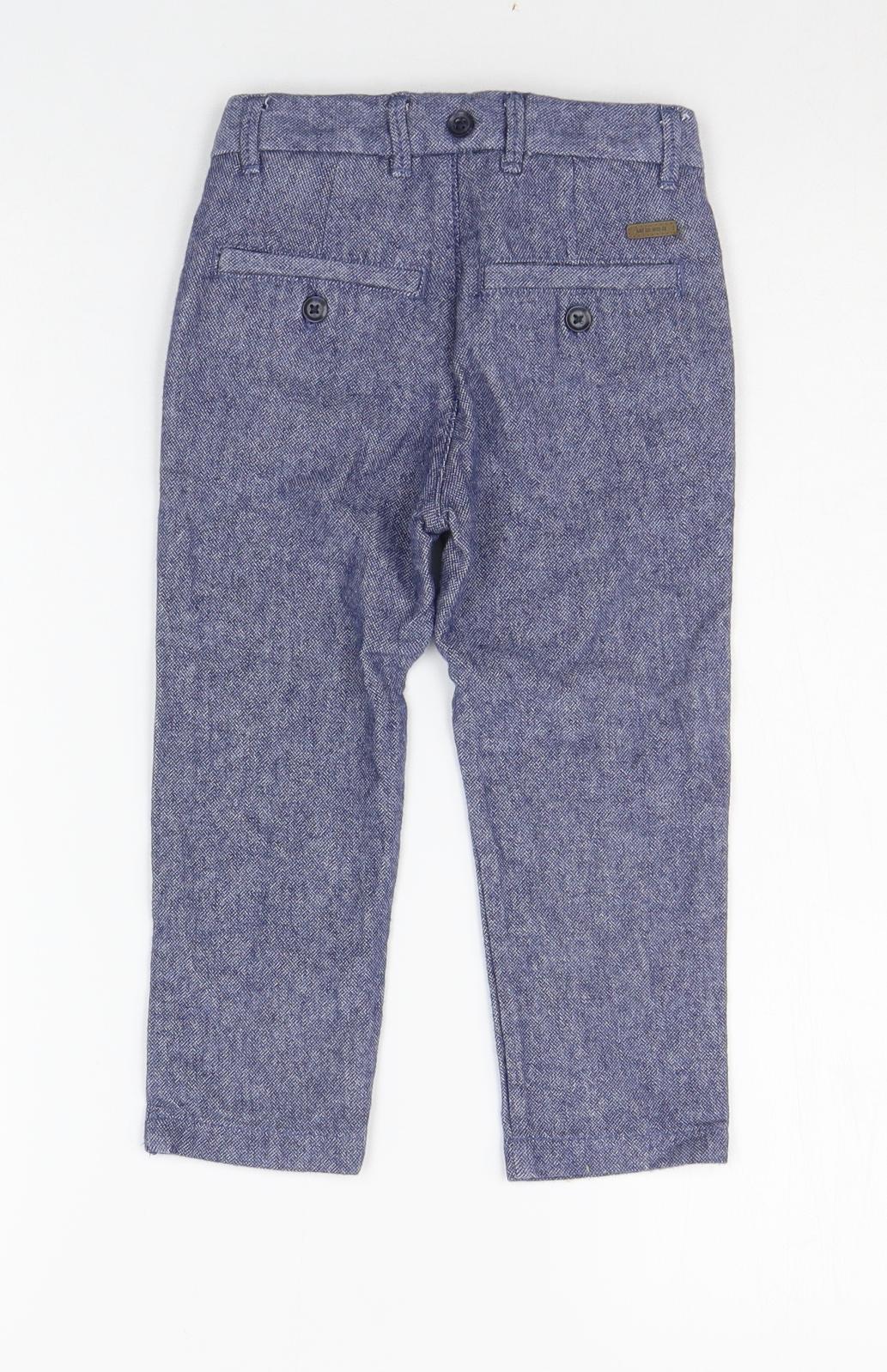 H&M Boys Blue   Chino Trousers Size 3-4 Years