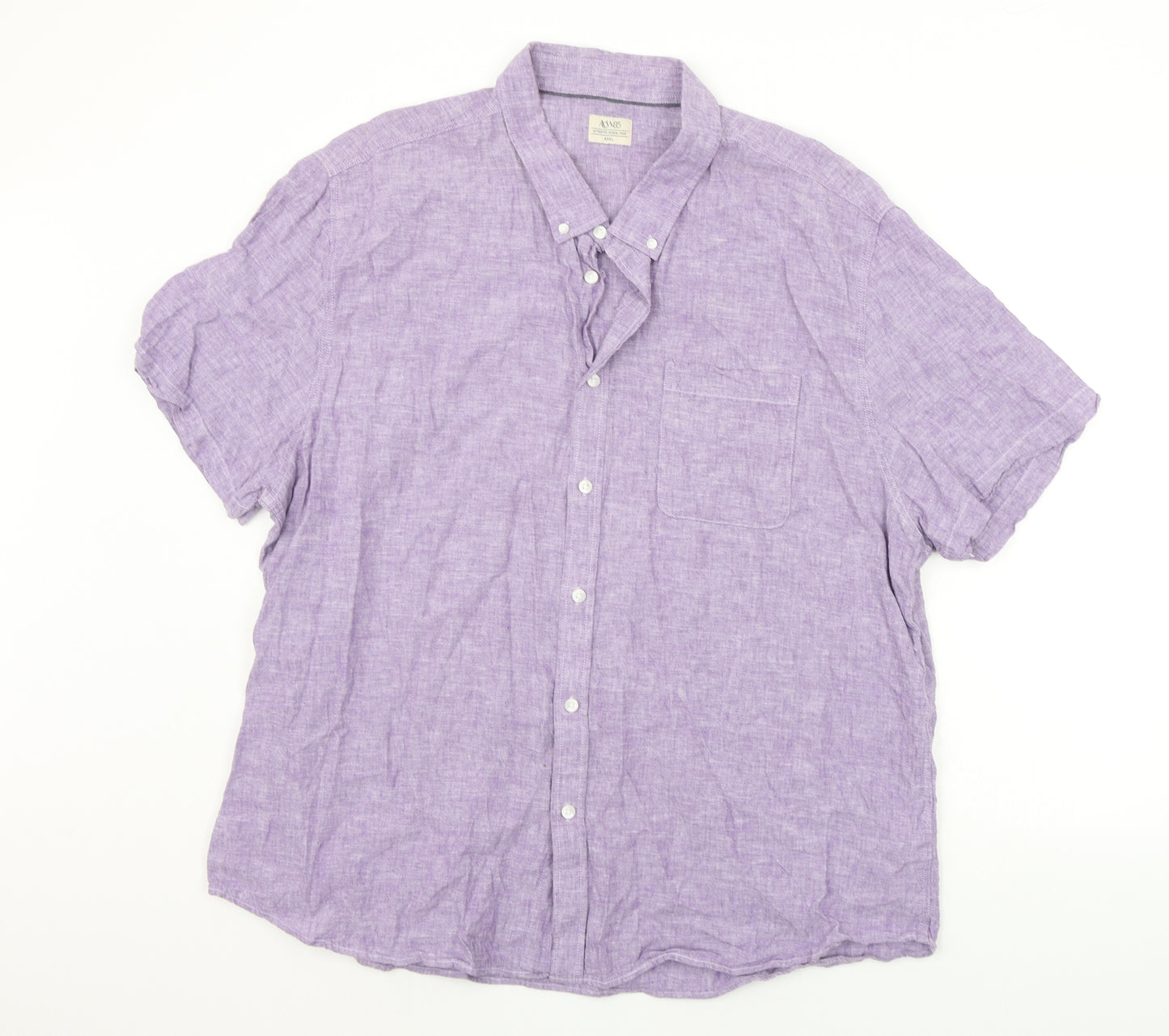 Acw85 Mens Purple    Button-Up Size 3XL