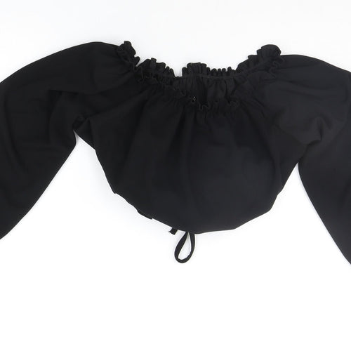 STYLELEISE Womens Black   Basic Blouse Size 10